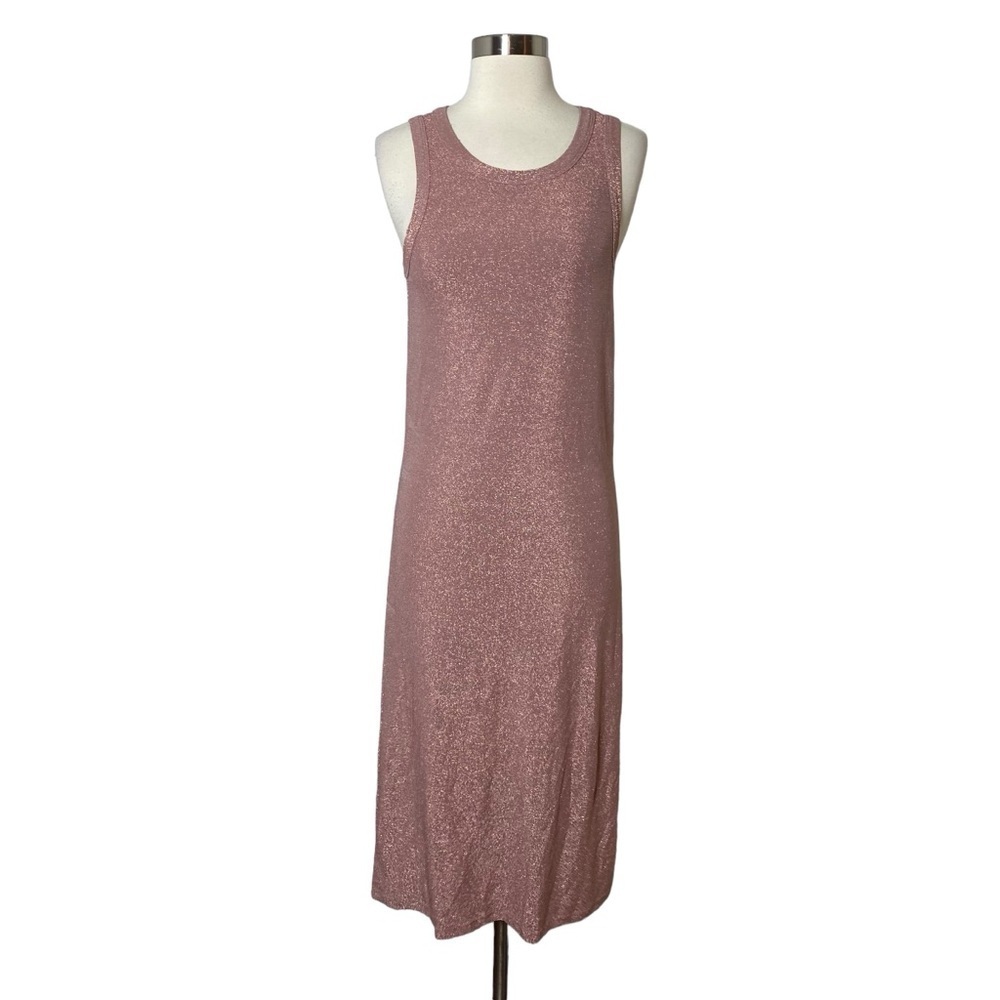 Sundays Pink Glitter Midi Dress - Size M
